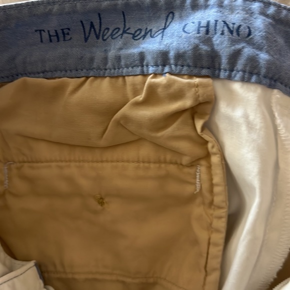 Talbots 10P white cotton pants. - Picture 5 of 6